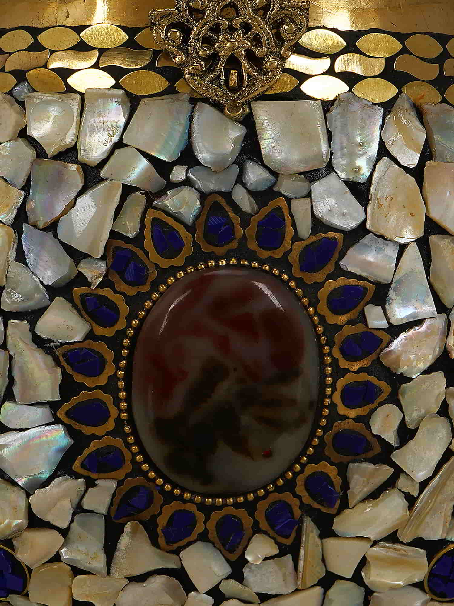 Cask Mosaic Metal Clutch