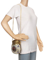 Cask Mosaic Metal Clutch