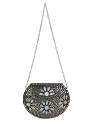 Jewel Mosaic Metal Clutch