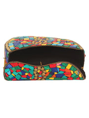 Spiffy Mosaic Metal Clutch