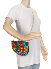 Spiffy Mosaic Metal Clutch