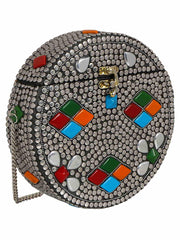 Gala Mosaic Metal Clutch