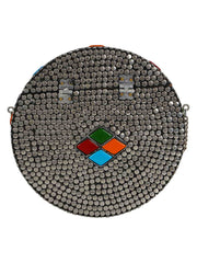 Gala Mosaic Metal Clutch