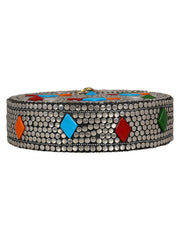 Gala Mosaic Metal Clutch