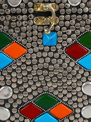 Gala Mosaic Metal Clutch