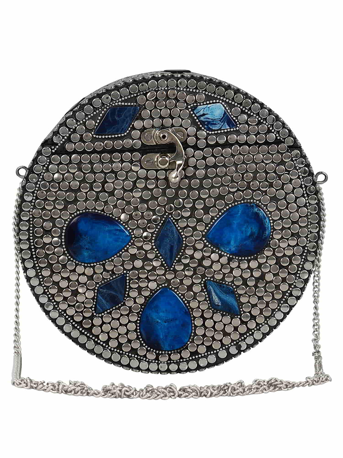 Gala Mosaic Metal Clutch