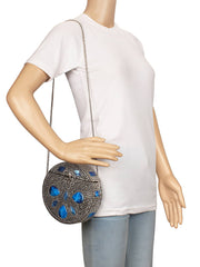 Gala Mosaic Metal Clutch