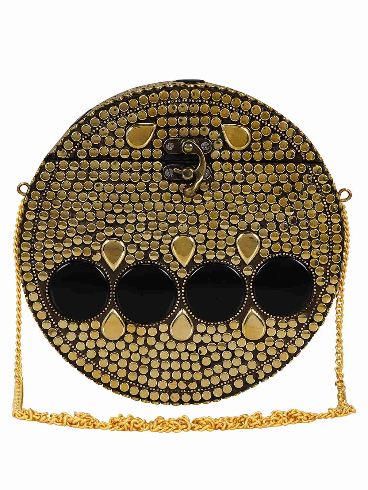Gala Mosaic Metal Clutch