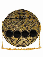 Gala Mosaic Metal Clutch