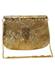 Hasp Mosaic Metal Clutch