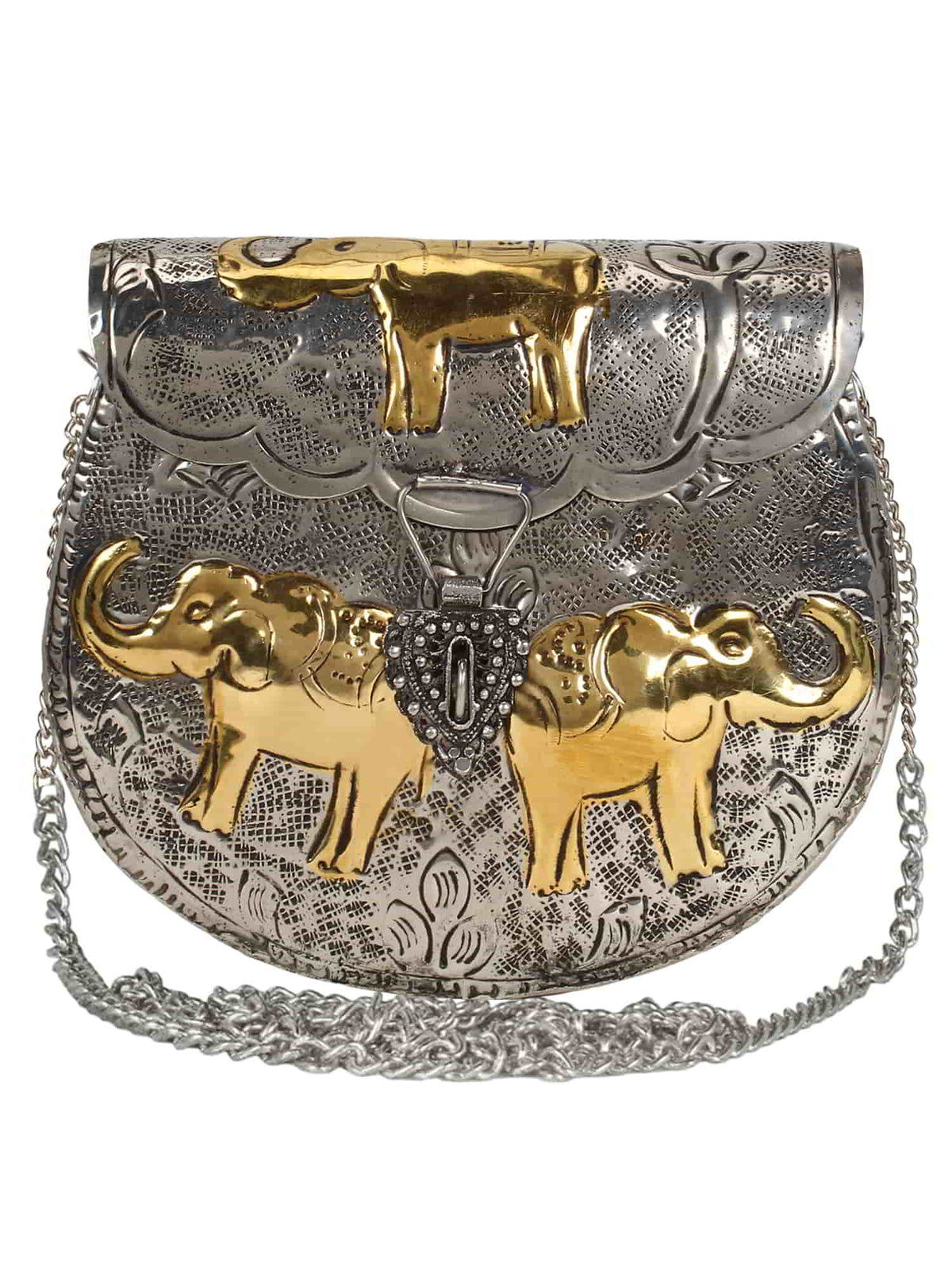 Hasp Mosaic Metal Clutch