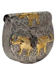 Hasp Mosaic Metal Clutch