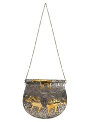 Hasp Mosaic Metal Clutch