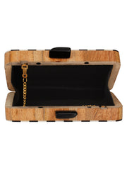 Piano Wooden Clutch