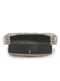 Mosaic Metal & Stone Floral Mosaic Clutch