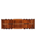 Balk Striped Wooden Clutch
