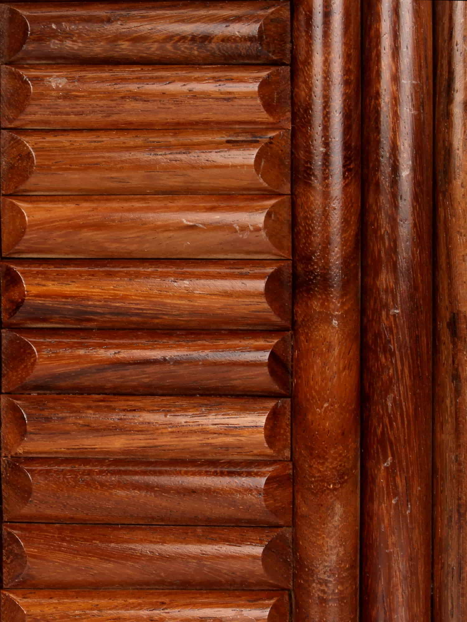 Balk Striped Wooden Clutch