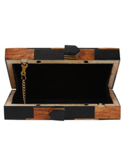 Balk Checked Wooden Clutch