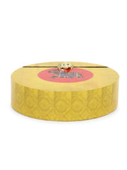Gala Wood & Resin Printed Box Clutch
