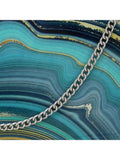 Balk Wood & Resin Marble Printed Box Clutch