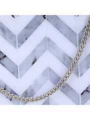Balk Wood & Resin Chevron Printed Box Clutch