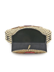Mosaic Metal & Stones Embellished Clutch