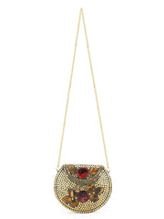 Mosaic Metal & Stones Embellished Clutch