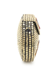 Mosaic Metal & Stones Embellished Clutch