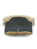 Mosaic Metal Clutch with Stone Work