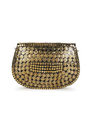 Mosaic Mosaic Embellished Metal Clutch