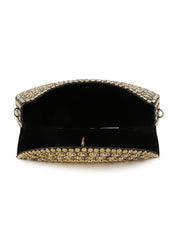 Mosaic Mosaic Embellished Metal Clutch