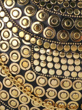 Mosaic Mosaic Embellished Metal Clutch