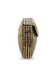 Mosaic Mosaic Embellished Metal Clutch