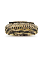 Mosaic Mosaic Embellished Metal Clutch
