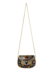 Mosaic Mosaic Embellished Metal Clutch