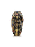 Mosaic Mosaic Embellished Metal Clutch