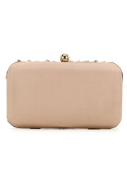 Adorn Embellished Satin Clutch