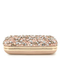 Adorn Embellished Satin Clutch