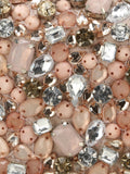 Adorn Embellished Satin Clutch