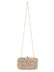 Adorn Embellished Satin Clutch