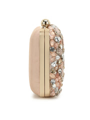 Adorn Embellished Satin Clutch