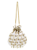 Dangle Embellished Velvet Potli