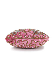 Dangle Velvet Floral Embellished Potli