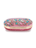 Adorn Velvet Floral Embellished Clutch