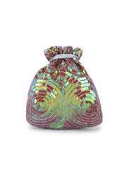 Dangle Faux Silk Sequined Potli