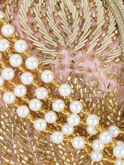 Dangle Satin Floral Embellished Potli