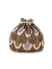 Dangle Faux Silk Embellished Potli