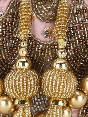 Dangle Faux Silk Embellished Potli