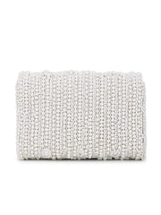 Coffer Ethnic Motifs Embellished Faux Silk Clutch