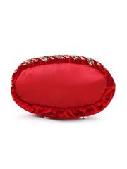 Dangle Floral Embellished Velvet Potli